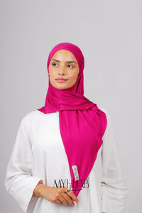 Foular Lycra - Rose fuchsia