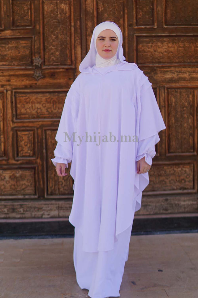 abaya selham - BLANCHE