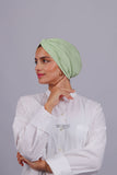 Turban Croisé Cotton - Vert pastel