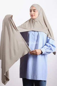 Lycra deux plis - Beige noeud