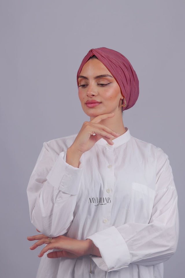 Turban Croisé Cotton - Cashire fonce