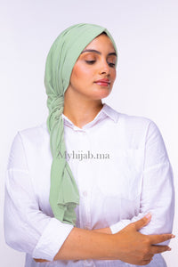 Turban Dubai - Vert pastel