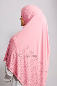 Jersey premium strass - Rose