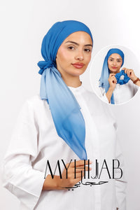 Foulard Turban Dégradé - Bleu