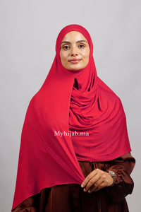 Lycra deux plis - Rouge