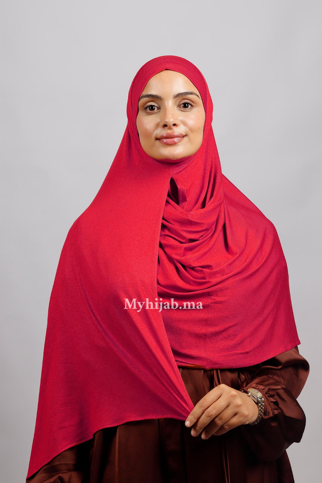 Lycra deux plis - Rouge