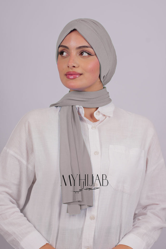 Turban Dubai - Gris clair