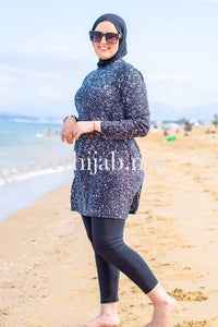 Burkini Tabaquia noir-blanche