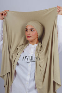 Lycra Bonnet Jasmine - Beige crème