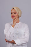 Turban Croisé Cotton -Beige