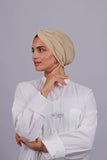 Turban Croisé Cotton -Beige