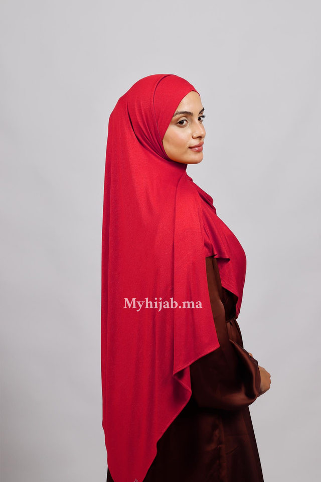 Lycra deux plis - Rouge