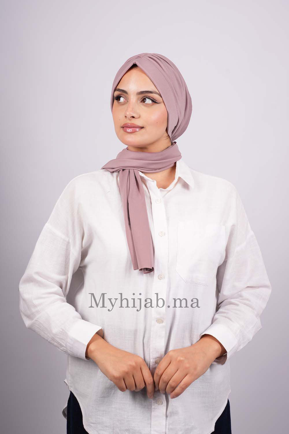 Dubai hijab - Rose nude