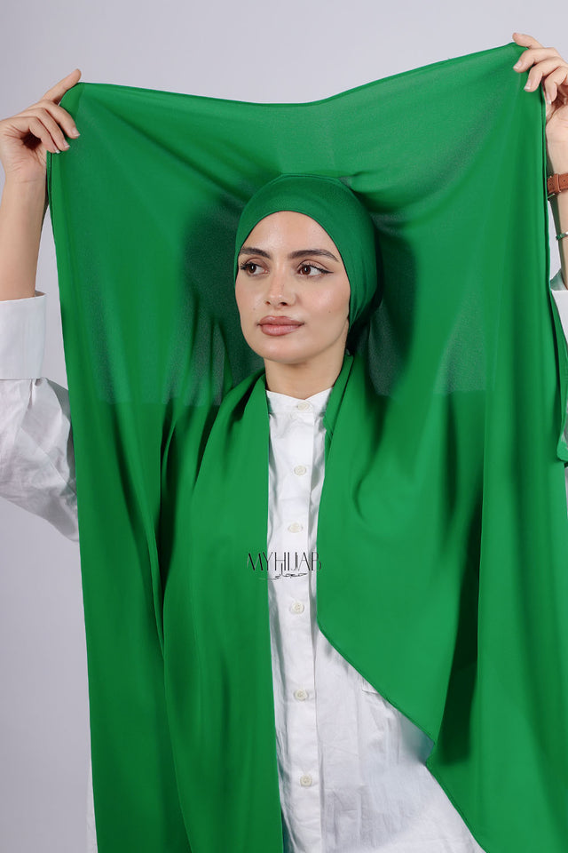 Crepe Bonnet Fermé - Vert gazon