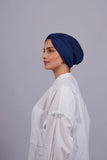 Turban Croisé Cotton - Bleu marine