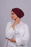 Turban Croisé Cotton - Bordeaux