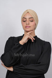 Turban Croisé Cotton -beige