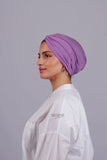 Turban Croisé Cotton - Violet clair