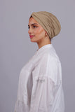 Turban Croisé Cotton - Beige nude