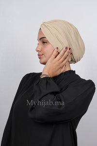 Turban Croisé Cotton -beige
