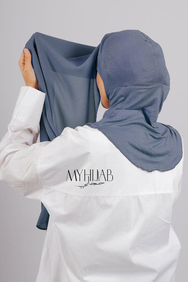 Crepe Bonnet Ninja- Bleu Jeans Clair