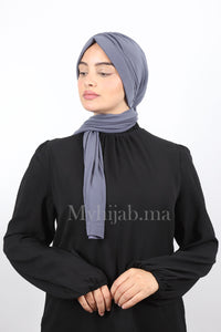 Dubai hijab - bleu jeans foncé