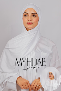 Lycra Bonnet Jasmine - Blanche