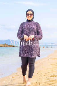 Burkini Tabaquia noir-blanche