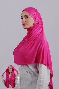Lycra Tie Back - Rose fushia
