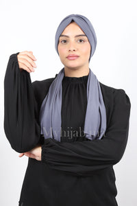 Dubai hijab - bleu jeans foncé