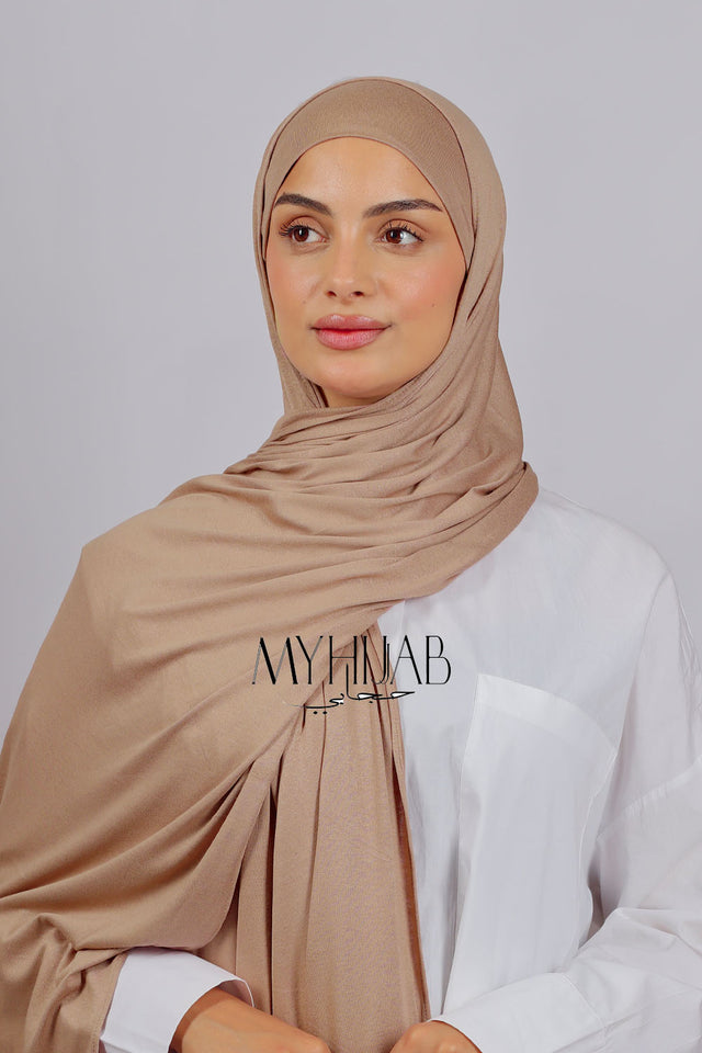 Lycra Bonnet Jasmine - Beige pink