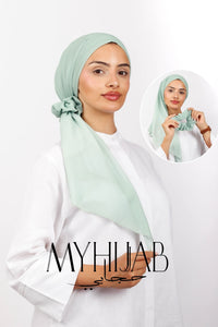 Foulard Turban Dégradé - Vert pastel