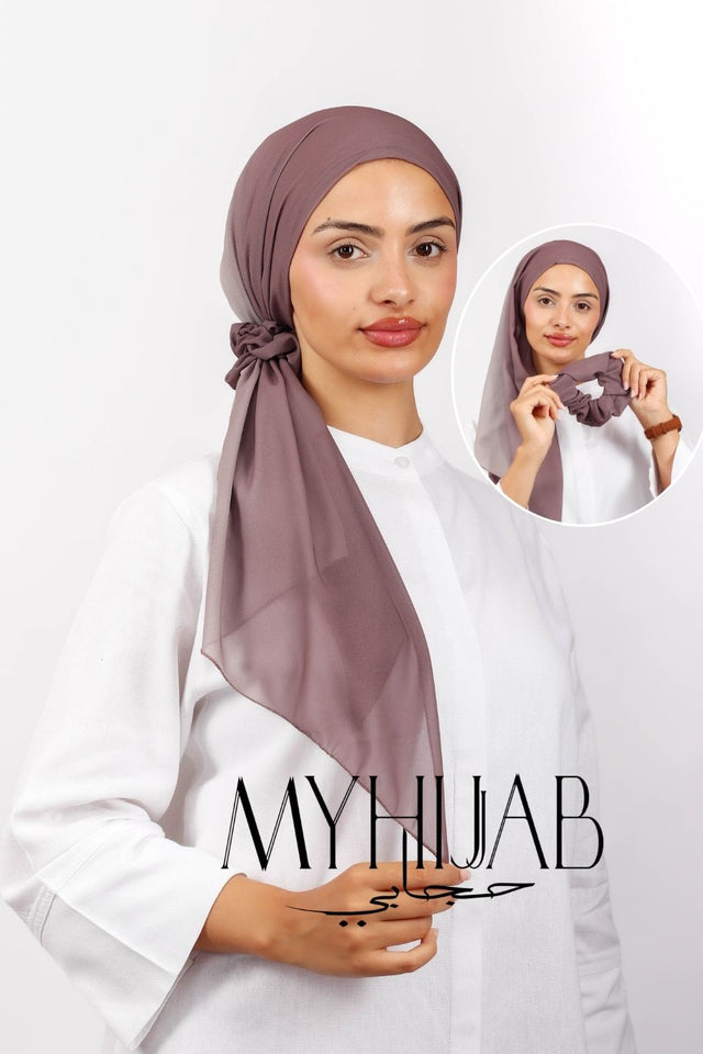 Foulard Lycra Dégradé -  Smoky Brown