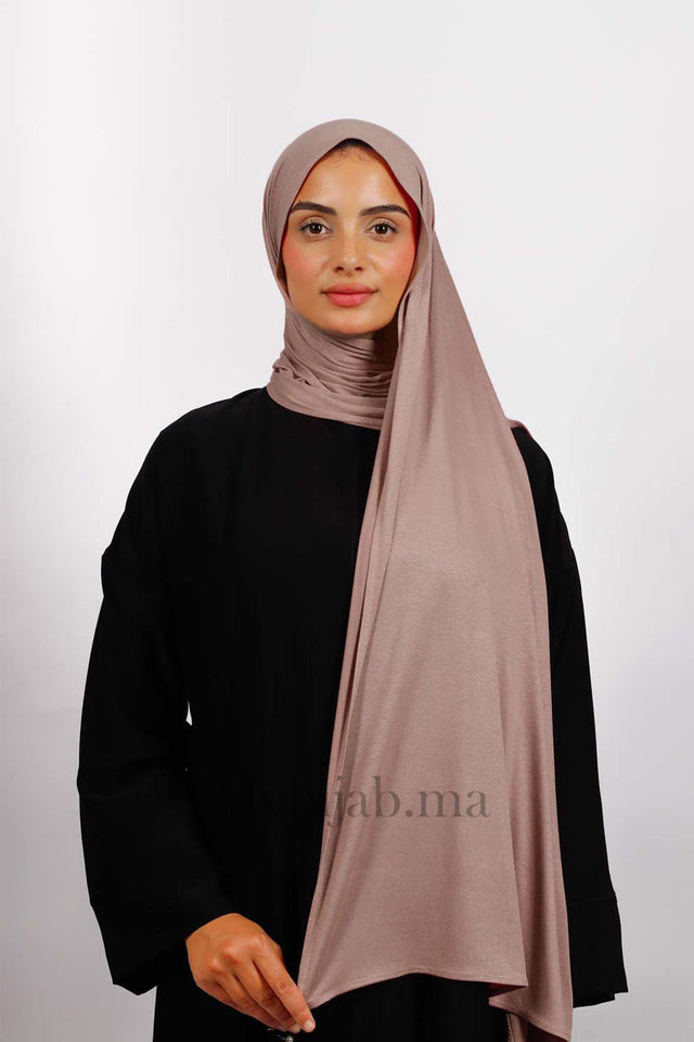 Lycra Coton - Taupe rose