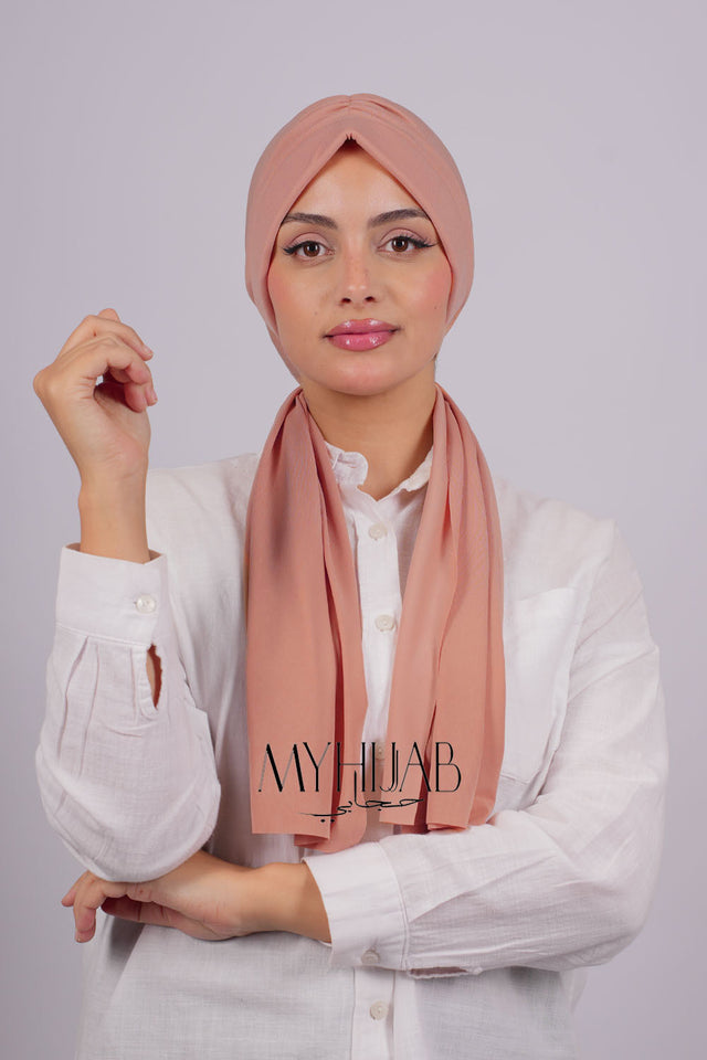 Turban Dubai - Rose poudré