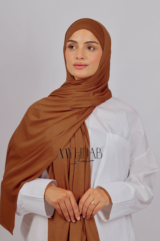 Lycra Bonnet Jasmine - Orange brulé