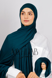 Lycra Bonnet Jasmine - Bleu pétrole