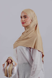 Lycra Tie Back - Beige