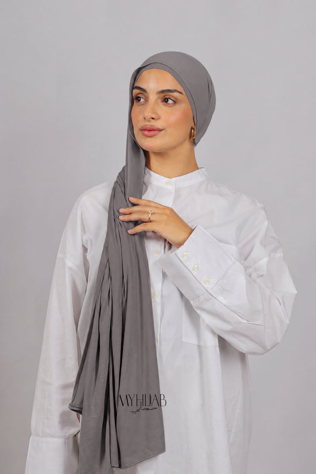Lycra Bonnet Jasmine - Gris