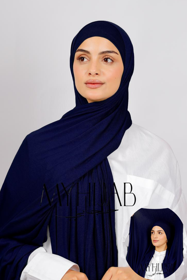 Lycra Bonnet Jasmine - Bleu marine