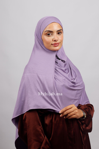 Lycra deux plis - Mauve