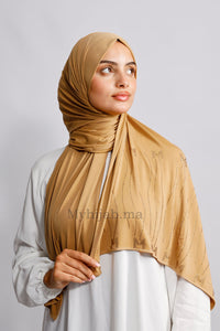 Jersey premium strass - Beige meil