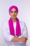 Dubai hijab - rose fuchsia clair