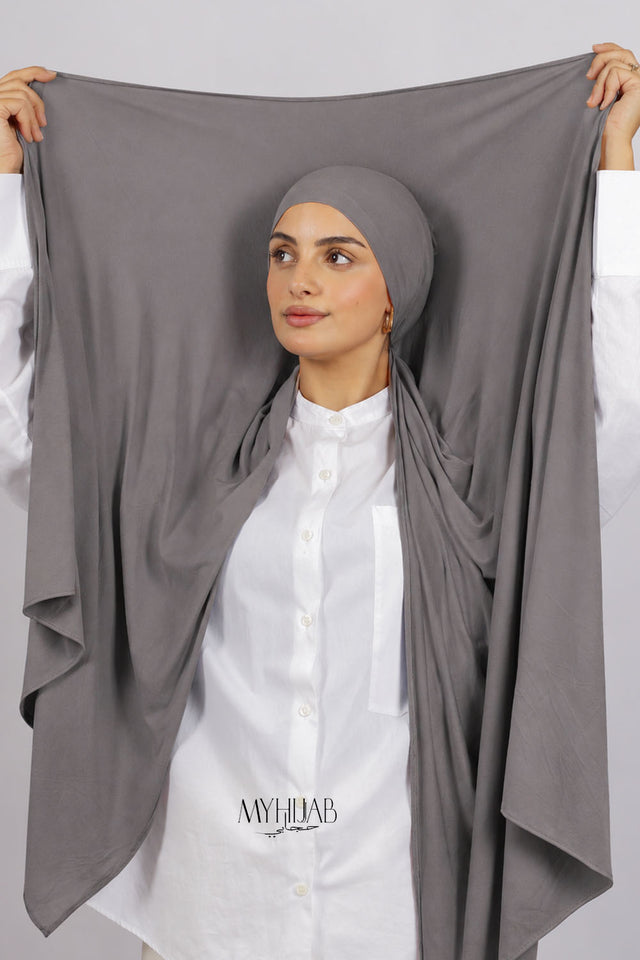 Lycra Bonnet Jasmine - Gris