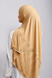 Jersey premium strass - Beige meil