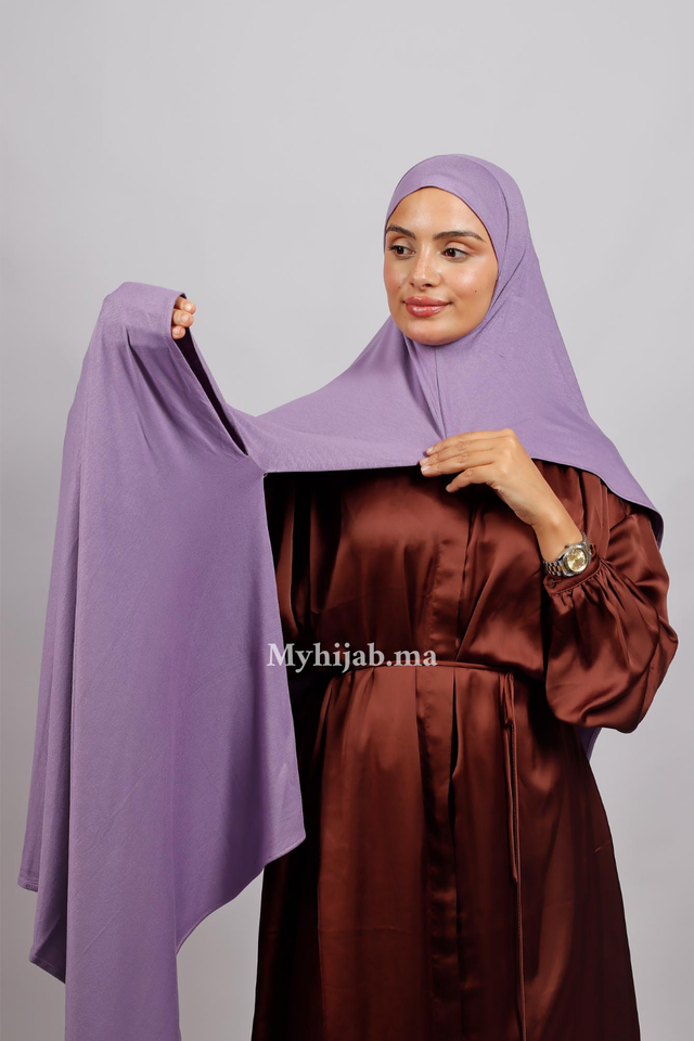 Lycra deux plis - Mauve