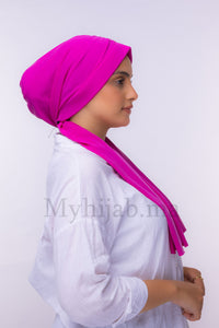 Dubai hijab - rose fuchsia clair