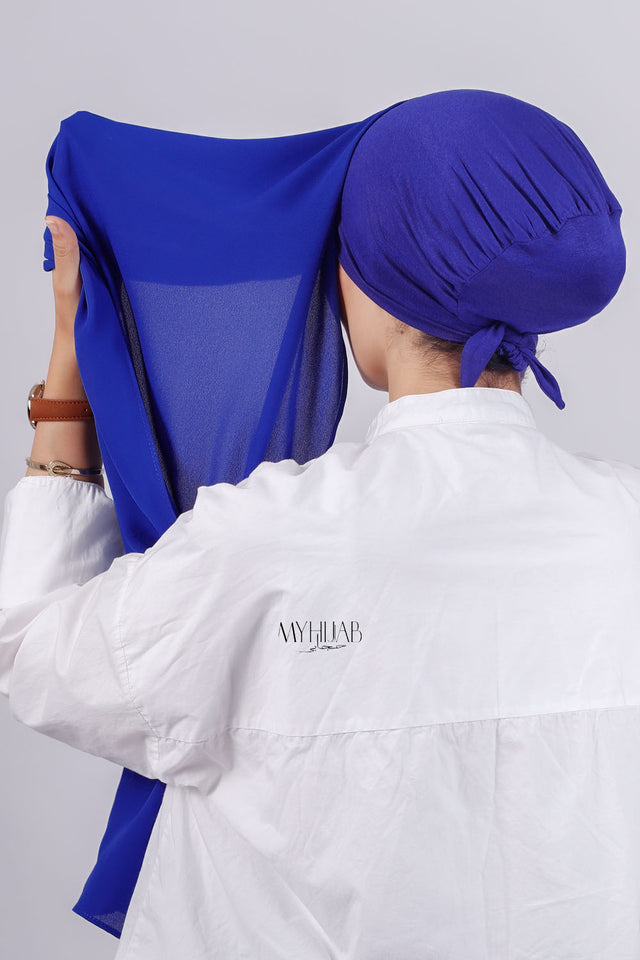 Crepe Bonnet Fermé - Blue roi