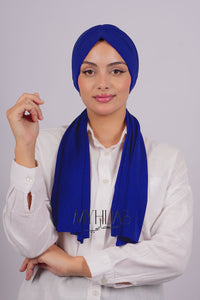 Turban Dubai - Bleu roi
