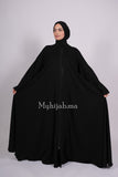 Abaya farasha strass - Noir